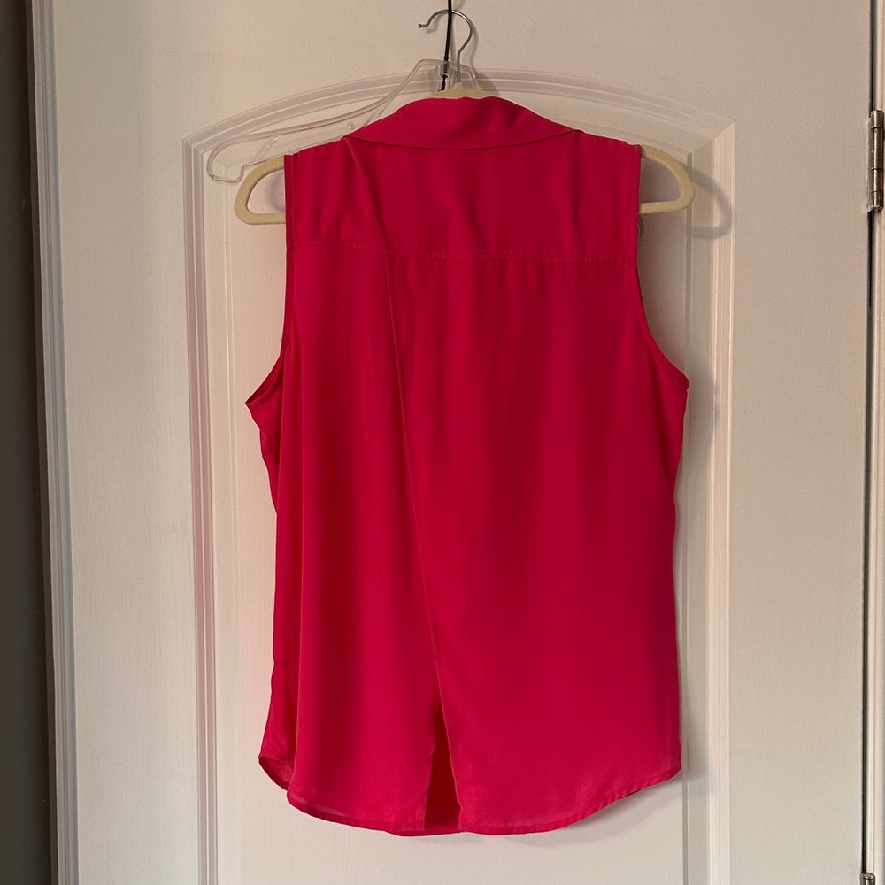 Soho Bright Pink Button-Up Blouse - Picture 3 of 5